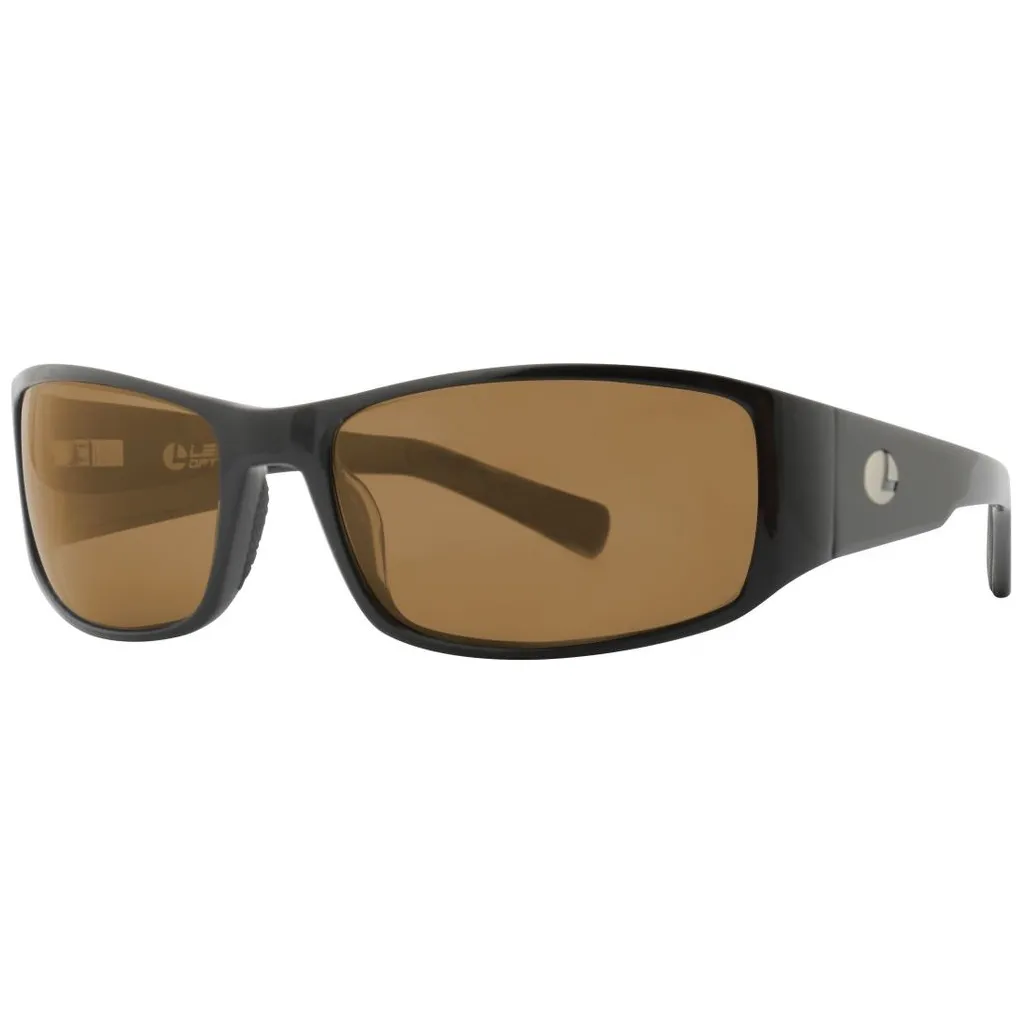 Lenz Optics Nordura Polarisationsbrille Shiny Black Brown