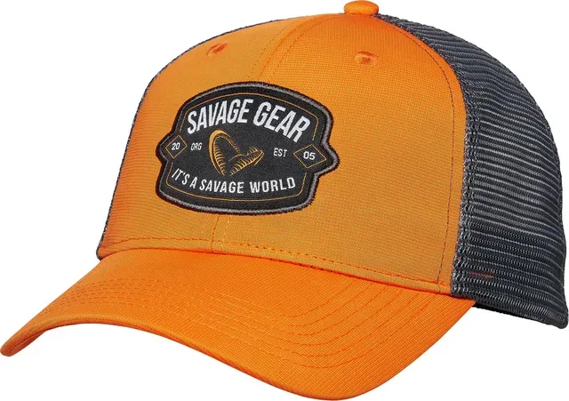 Savage Gear Badge Trucker Cap One Size Orange