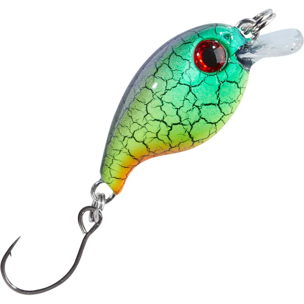 Balzer Trout Attack Crank Wobbler Thunder 3cm 2g Grün-Lila-Gelb