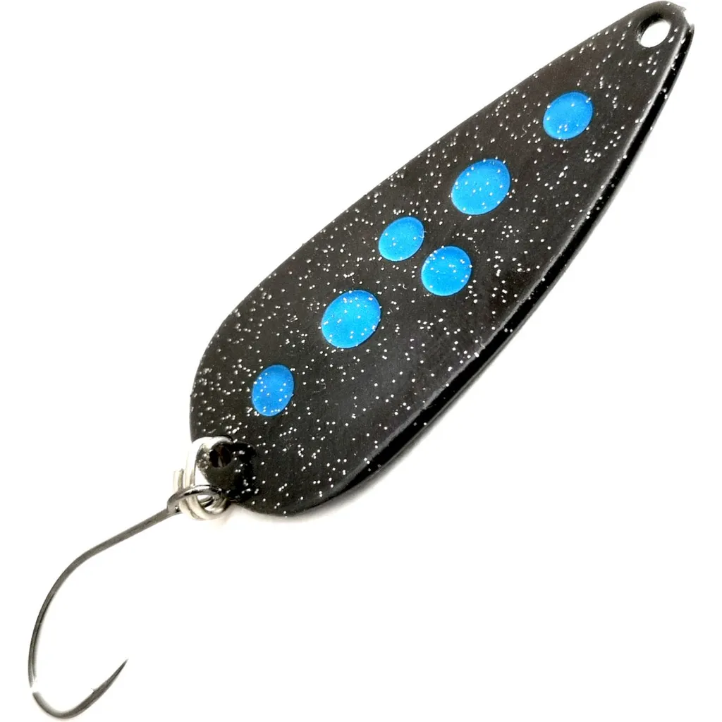 Troutwerk Spoon Blinker 70456 5g 4cm Schwarz Blaue Punkte