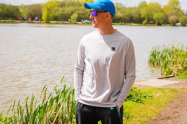 Preston Grey Performance Sun Shirt UPF-40 S Polyester