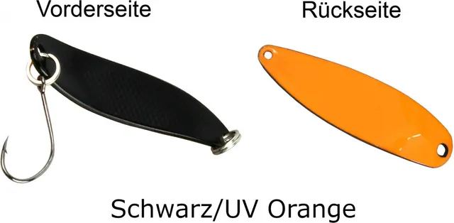 FTM Spoon Hammer 3.3cm 2.4g Schwarz/UV Orange