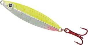 Kinetic Dragon Skirted Jigs 60g 8.5cm Silver Chartreuse