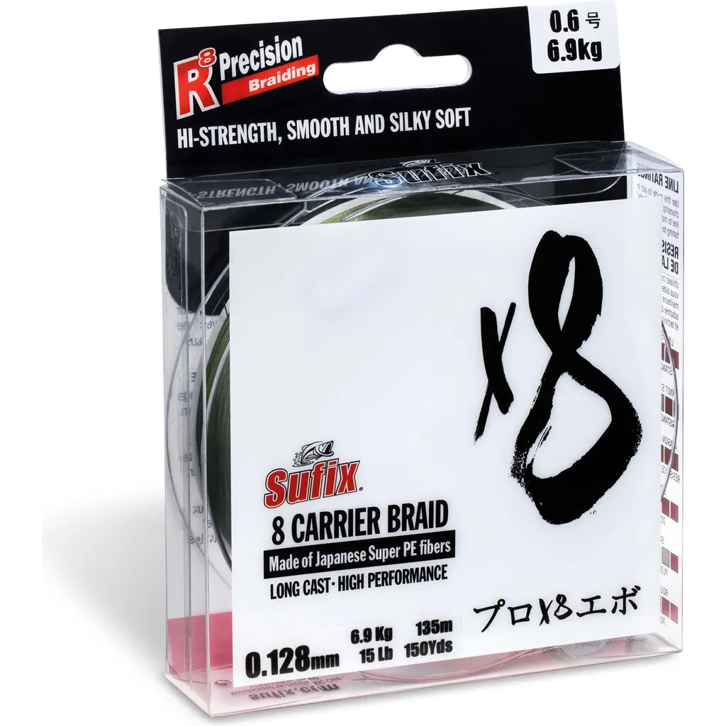 Sufix X8 BRAID 0.165mm 150m Stealth Green