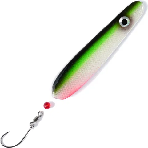 Troutwerk Inline Blinker Sea Trout Lure 71253 7.4cm 22g Black Green Silver Red