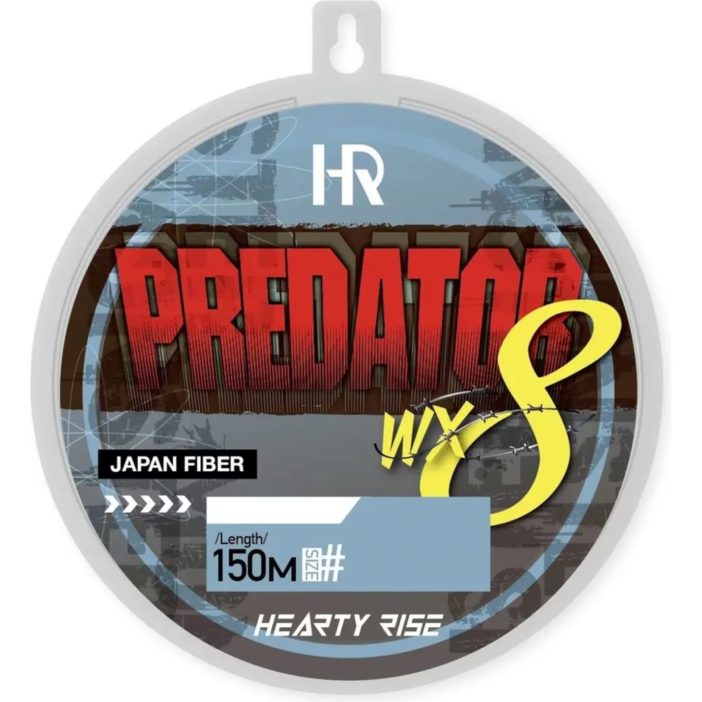 Hearty Rise Predator WX8 Line Geflochtene Schnur 0.09mm 6.8kg Yellow