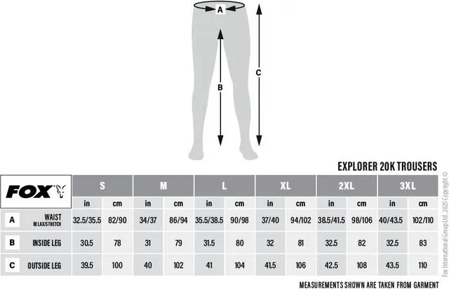 Fox Explorer 20K Trouser XL