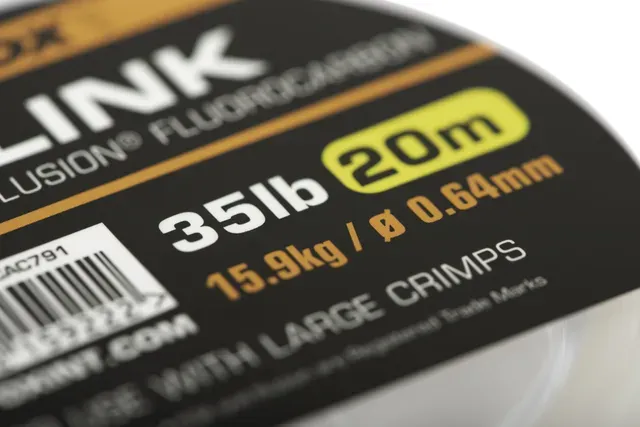 Fox Edges Link Crimpable Illusion Fluorocarbon 0.64mm 15.9kg 20m Transparent