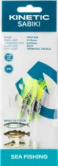 Kinetic Sabiki Trio Vorfachsysteme 127 115cm #2/0 Chartreuse Flash