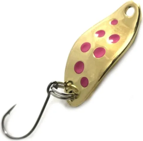 Troutwerk Spoon 1.5g 2.3cm Gold/Pink Dots