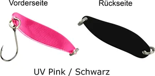 FTM Spoon Hammer 3.3cm 2.4g UV Pink/Schwarz