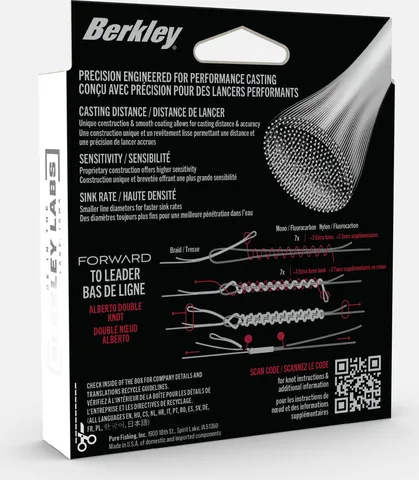 Berkley Forward Braid Braided Line 0.10mm 4.7kg 150m Crystal