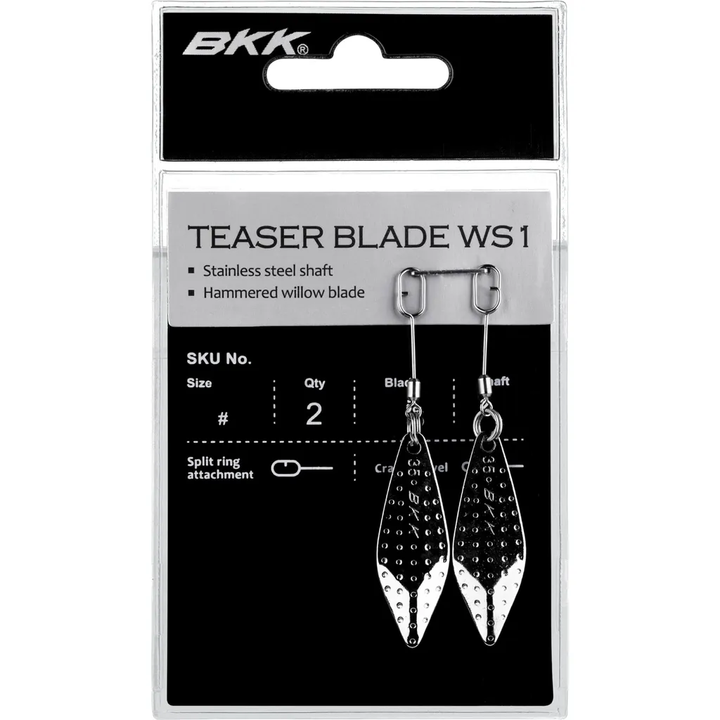BKK Teaser Blade WS1 Spinnerbait Rigs & Blades #XL