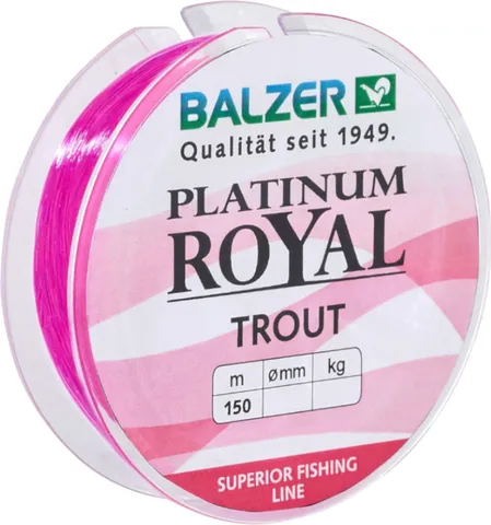Balzer Platinum Royal Trout Schnur Monofilament Line 0.16mm 3.3kg Pink