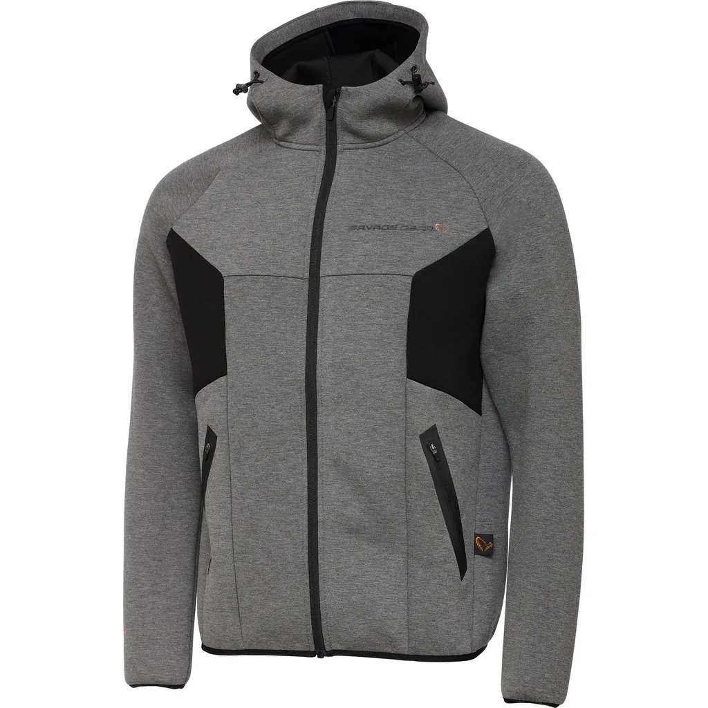 Savage Gear Tec-Foam Zip Hoodie XL Dark Grey Melange