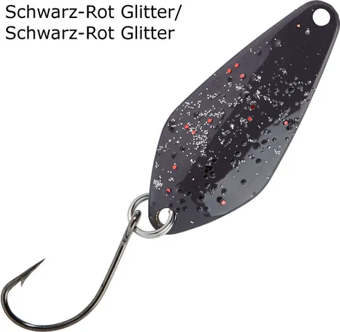 Balzer Spoon Searcher 2.1g Schwarz-Rot Glitter/Schwarz-Rot Glitter
