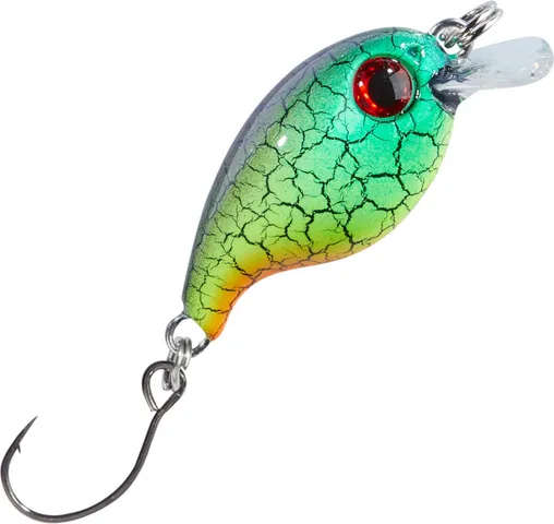 Balzer Trout Attack Crank Wobbler Thunder 3cm 2g Grün-Lila-Gelb