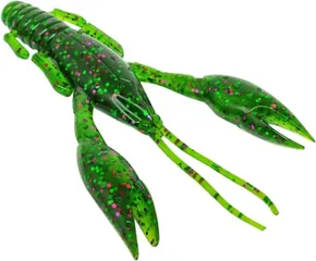 FTM Krawallo Craw Softbait 7.5cm Green Pumpkin Purple / Green Flake