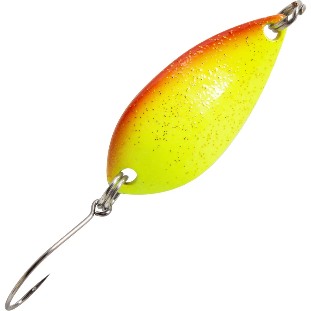 FTM Spoon Salza 3.2cm 3.2g Gelb-Rot Mit Glitter/Goldfarben