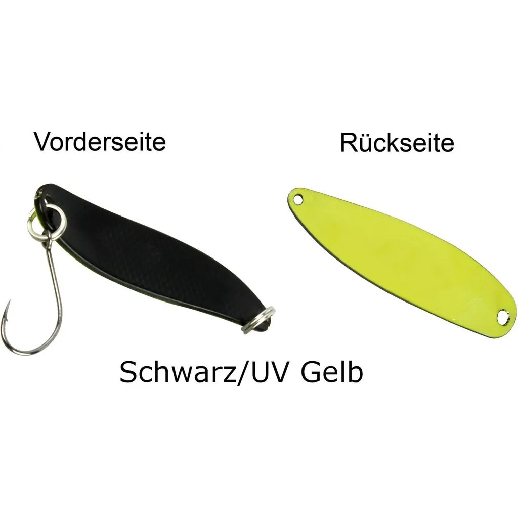 FTM Spoon Hammer 3.3cm 2.4g Schwarz/UV Gelb