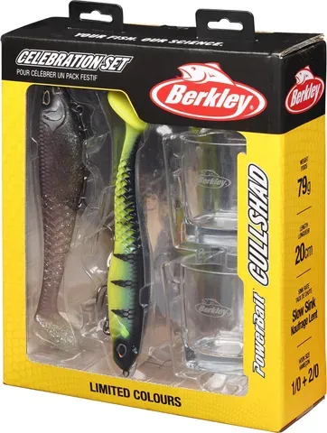 Berkley Celebration Set Cullshad Shallow Köder-Set 4 20cm 79g Pre-Rigged Baits