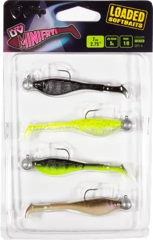 Fox Rage Mini Fry Köder-Set 7cm 5g Mixed UV Single Hook #1/0