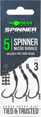 Korda Spinner Hook Sections Spinner Barbless #5