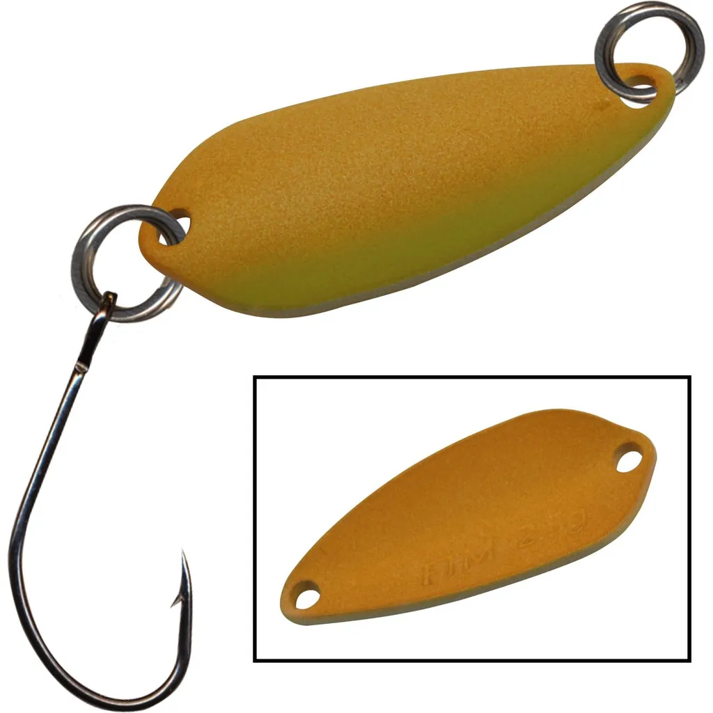 FTM Spoon Wasp Forellenblinker 2,9cm 2,5g Ocker Hellgrün Ocker
