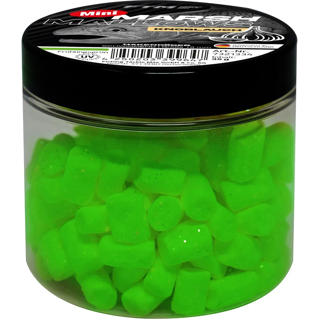 FTM Marshmallow Knoblauch Mini Schwimmend Softbaits 35g Frühlingsgrün
