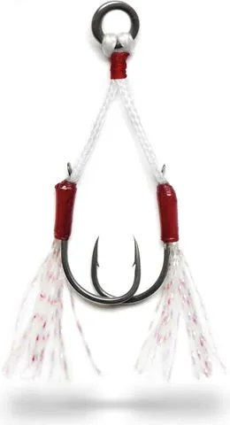 VMC 7122AH Cast & Slow Assist Hook Haken 2 3pcs Fluorocarbon PTFE