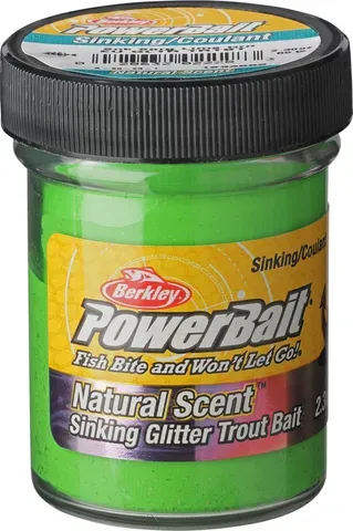 Berkley PowerBait Sinking Glitter Forellenteig 65g Spring/Limetten Glitter