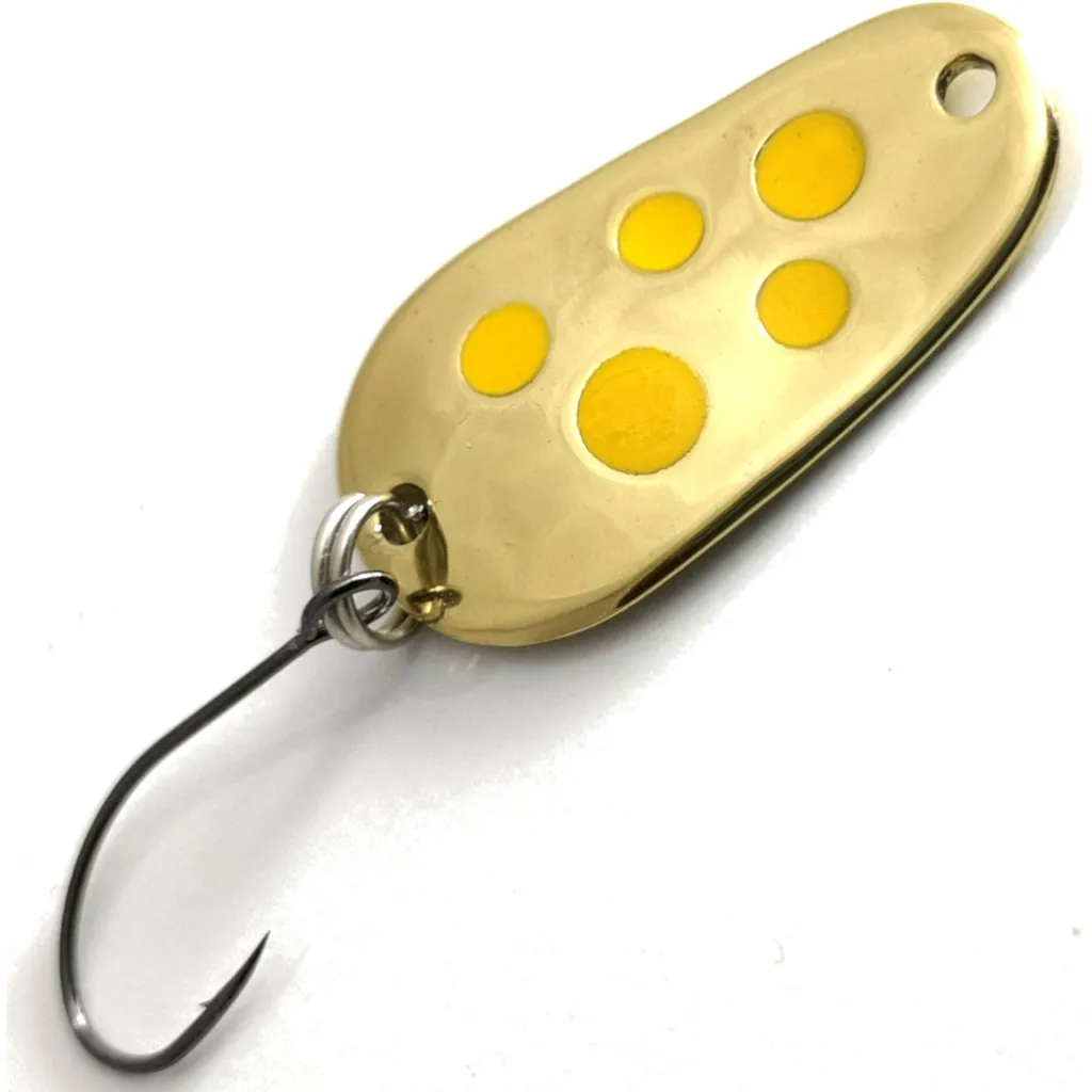 Troutwerk Spoon Blinker Goldfarben Gelbe Punkte