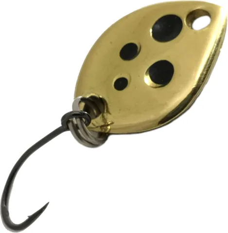 Troutwerk Spoon 1.2cm 0.8g Gold-Coloured/Black Dots