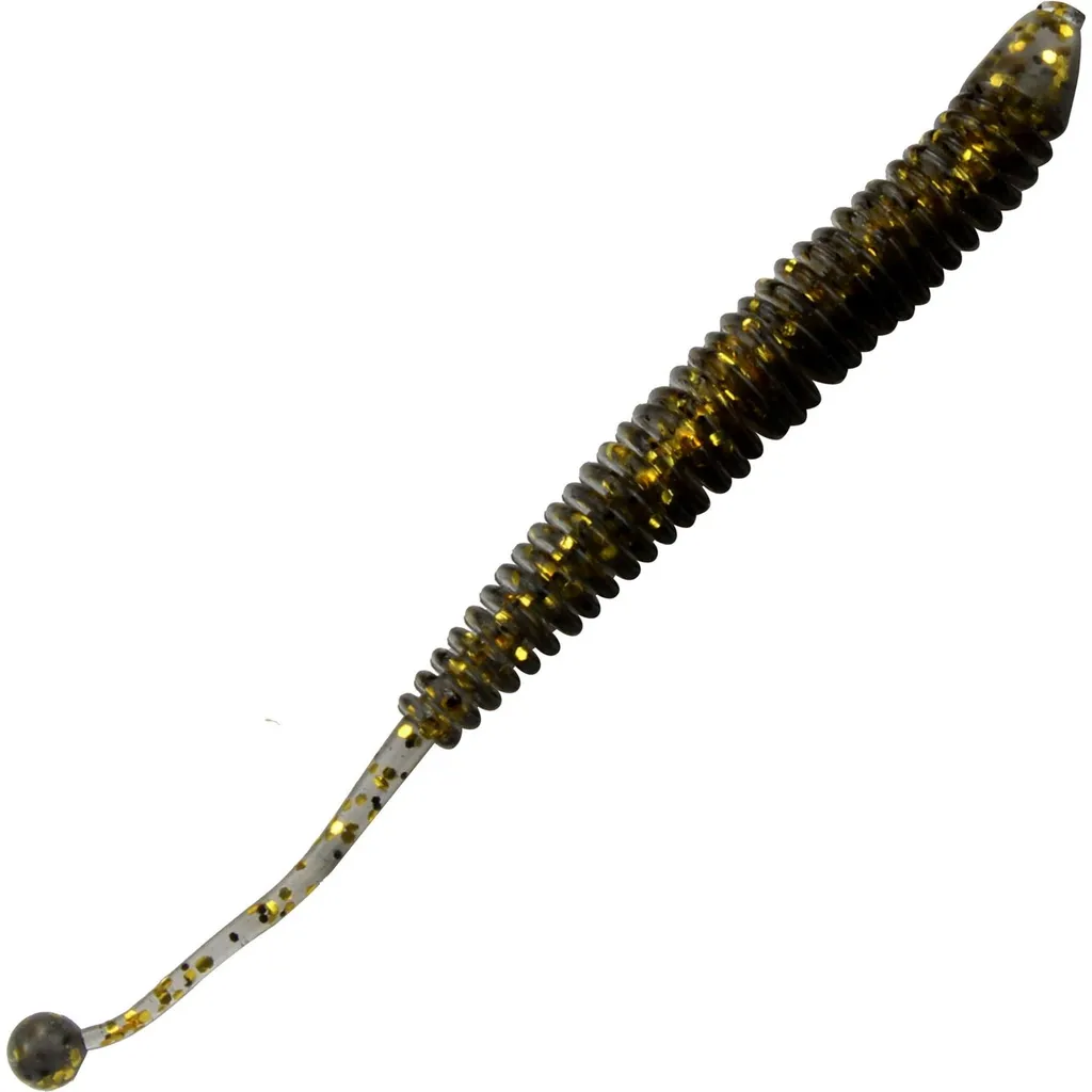 FTM Omura Baits Snake Gummiköder 8.4cm 1.4g Schwarz-Gold Mit Glitter Knoblauch
