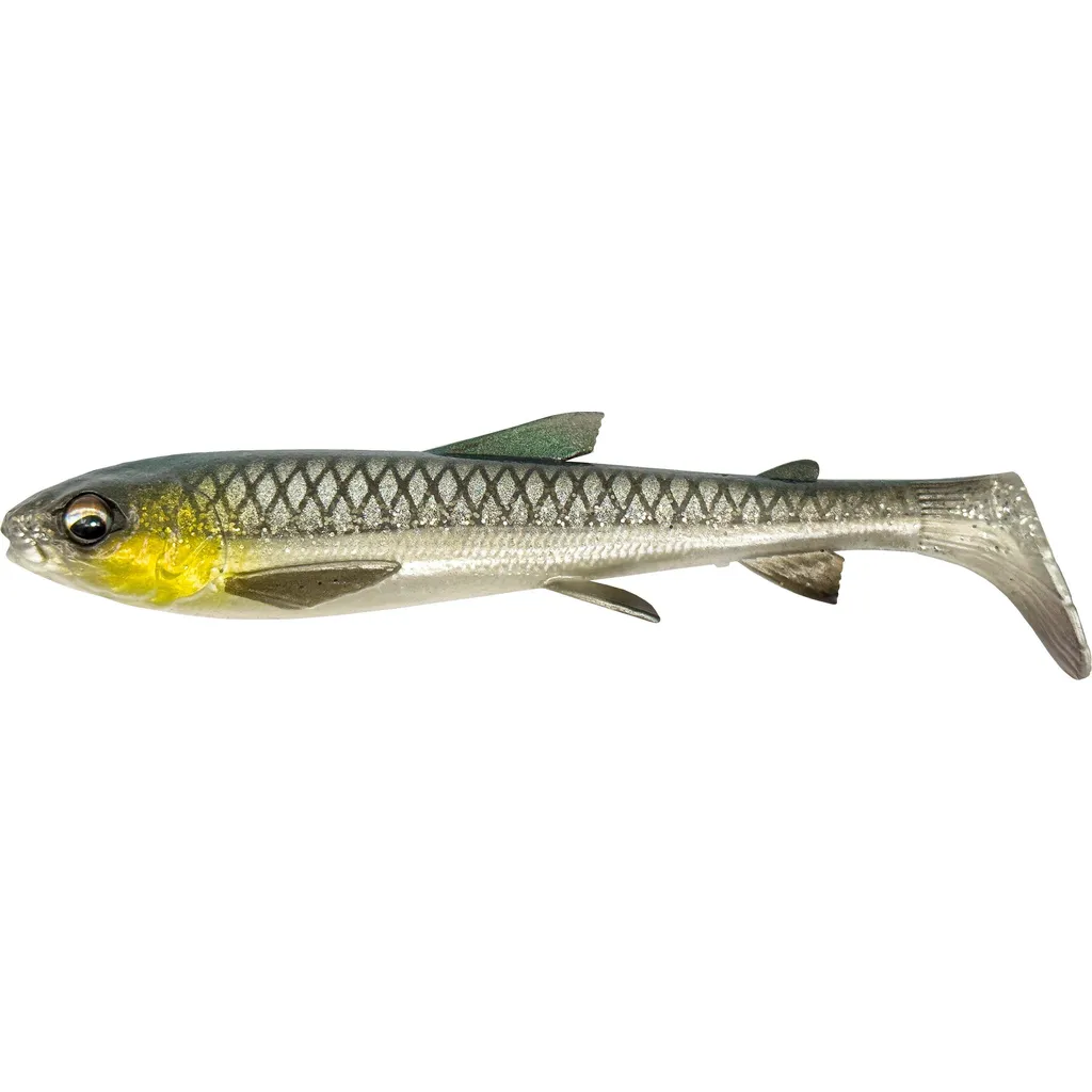 Savage Gear 3D Whitefish Shad Gummifisch 12cm 14g Green Silver 3 Stk