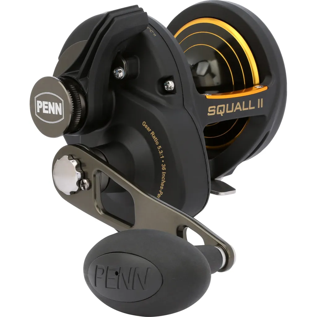 PENN Squall II Lever Drag Schlepprolle SQLII30LD 5.3:1 30 Right