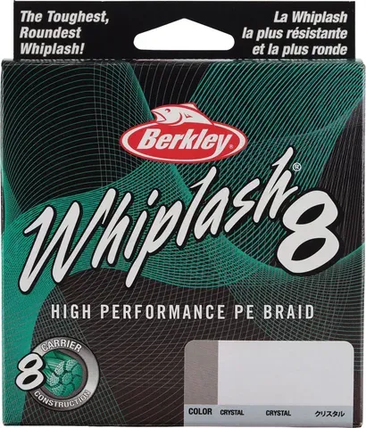 Berkley Whiplash 8 Braided Line 150m 0.18mm 23.3kg Crystal
