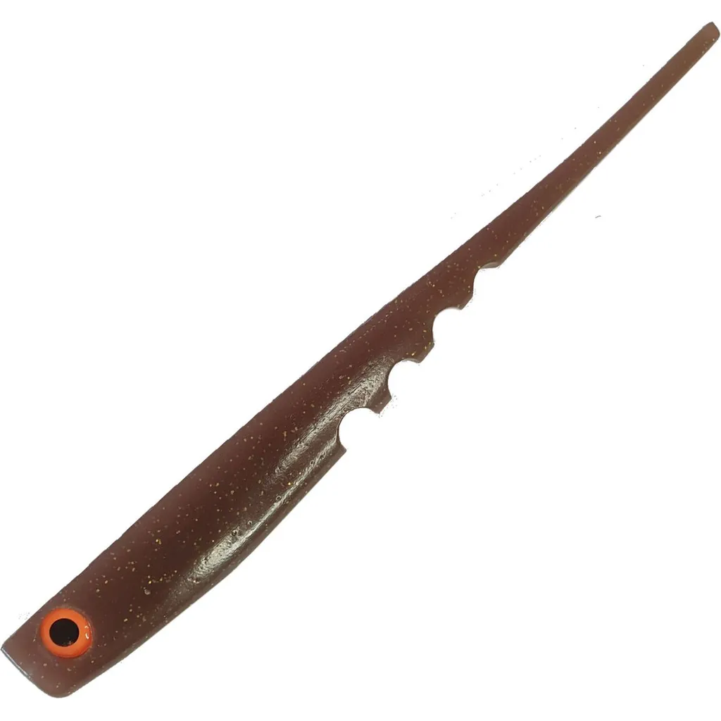KSM River Fighters Pin Tail Gummiköder 20cm Brown UV Flake