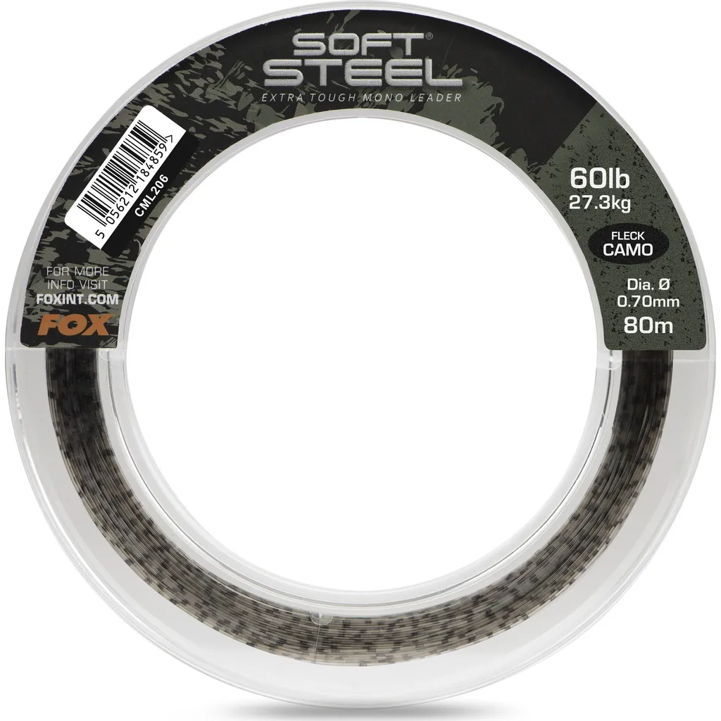 Fox Soft Steel Fleck Camo Leader 27.3kg 0.70mm