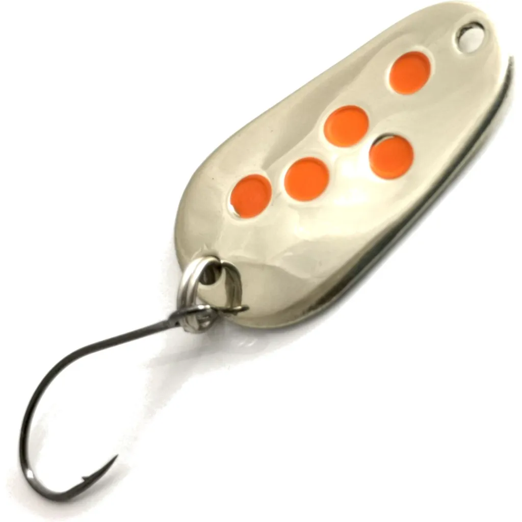 Troutwerk Spoon Blinker Silberfarben Orangene Punkte