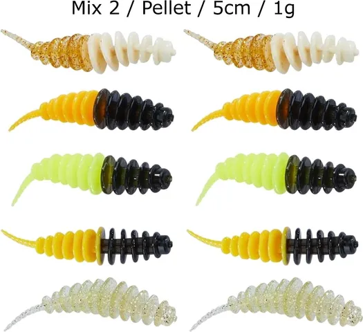 Balzer Trout Collector Forellenwürmer 5cm Mix 2 Pellet