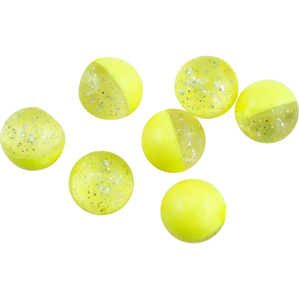 Berkley PowerBait Power Clear Eggs Floating Softbaits 14g Clear Silver Fl Yellow