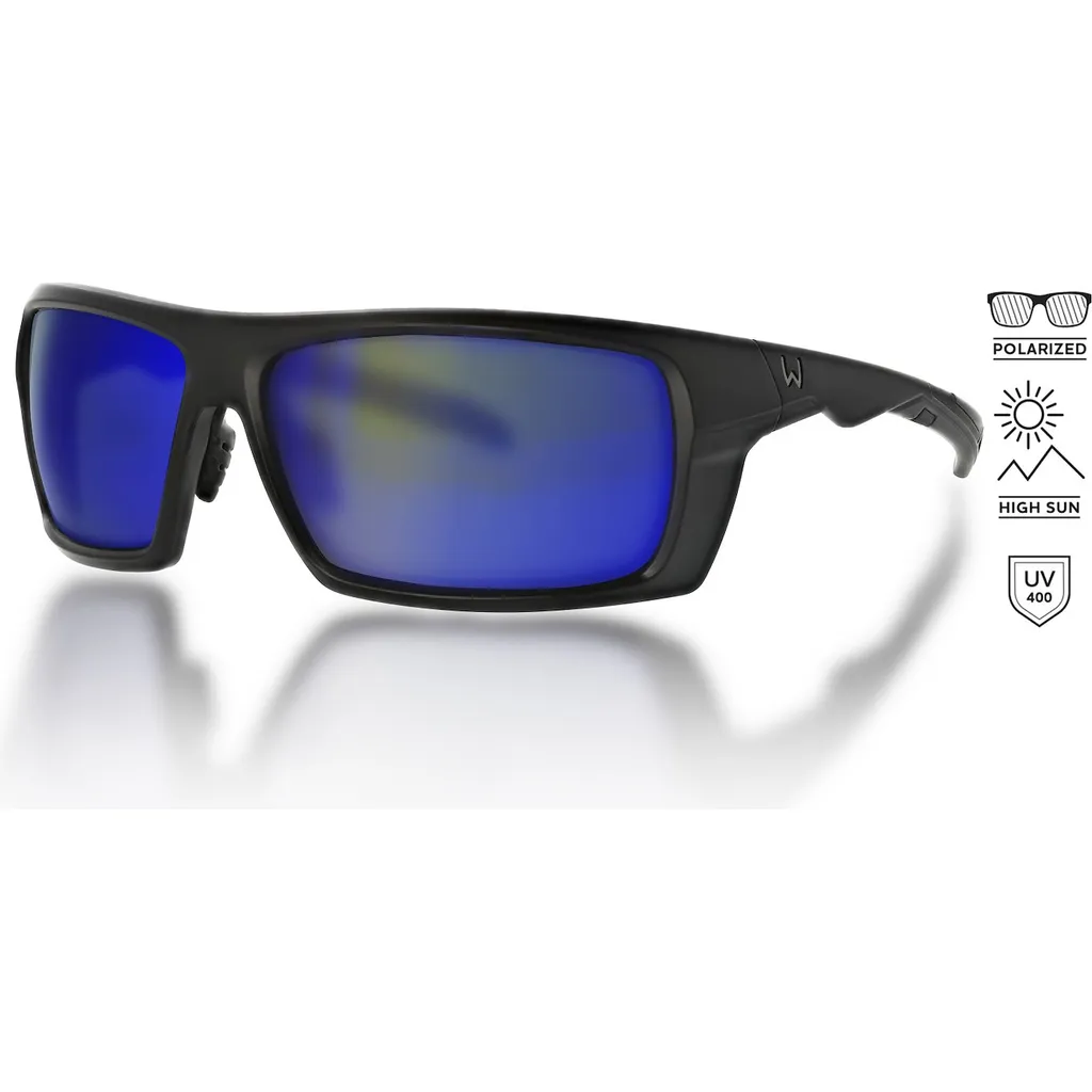 Westin W6 Sport 30 Polarisationsbrille Matte Black Smoke Blue Filter Cat. 3