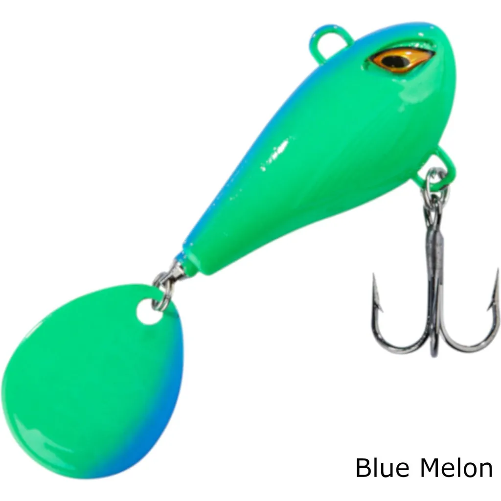 Balzer Shirasu Colonel Spin Buddy Evil Eye Spin Tails 3.5cm 6g Blue Melon