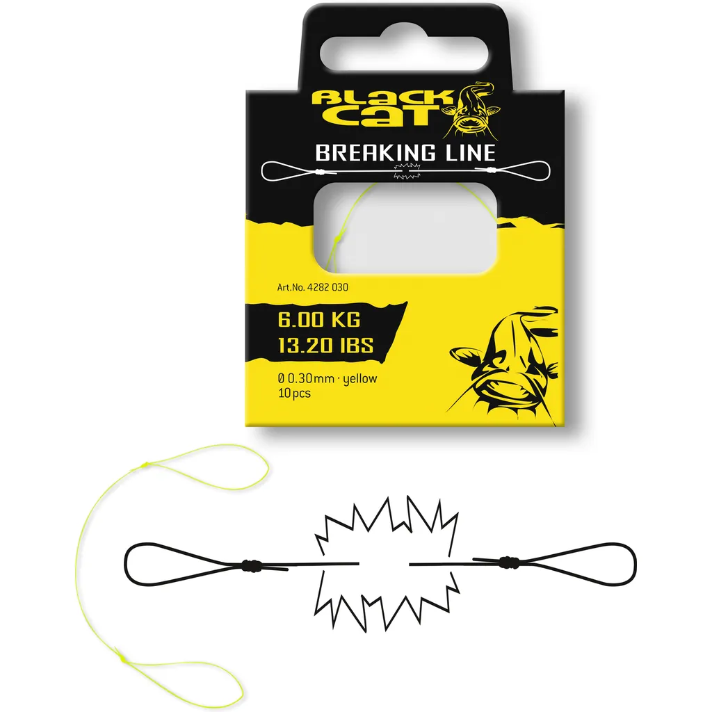 Black Cat Breaking Line Montagezubehör 0.3mm 6kg Yellow