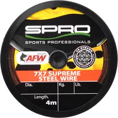 Spro 7x7 Supreme AFW Steel Wire Leader 4m 30kg 0.58mm