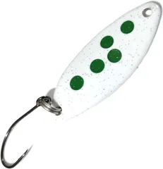 Troutwerk Spoon 3.3cm 2.5g White/Green Dots