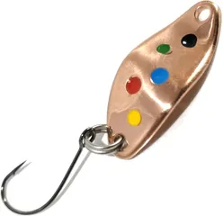 Troutwerk Spoon 2.3cm 1.5g Copper/Multicoloured Dots