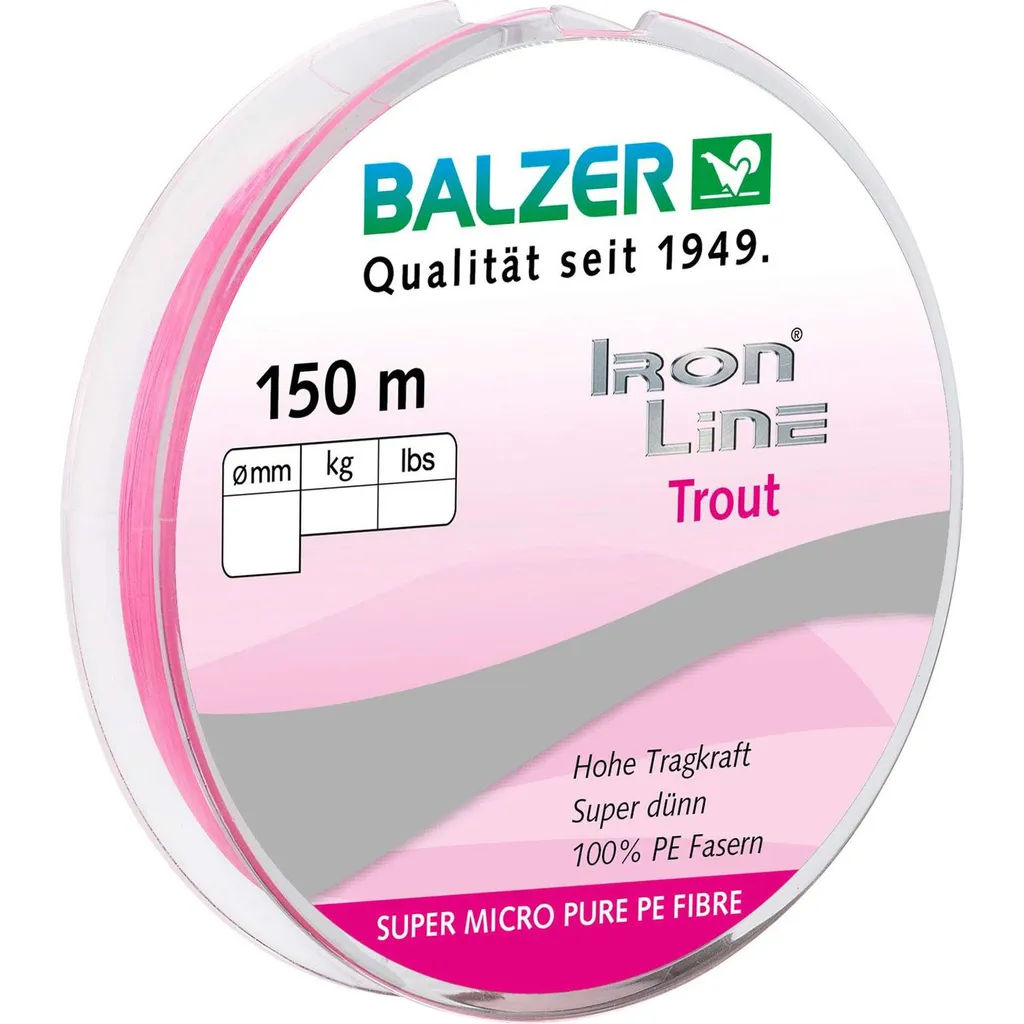 Balzer Ironline Trout 0.06mm 4.1kg Pink