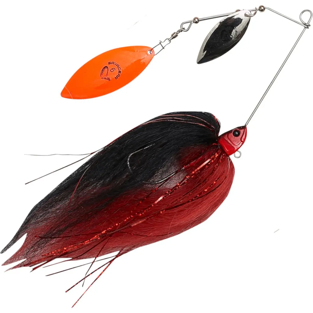Savage Gear Da Mega Bush Spinnerbait 55g Black and Red